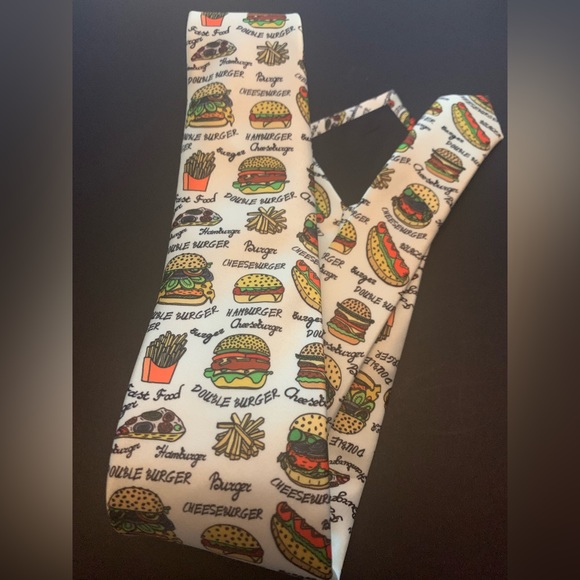 My fast food double burger- fries- pizza- tie - Picture 2 of 3